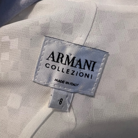 Armani Collezioni Vintage Italian Sequin white jacket - Picture 4 of 5